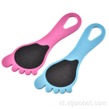 Hot jual Reusable File Pedicure Plastik Kaki dengan Pegangan Panjang